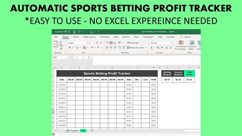 sports betting tracking excel spreadsheet